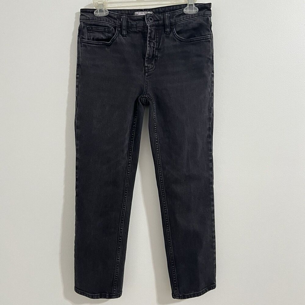 Free People Jasper Blackbird Cropped Jeans Size 26 Black Grunge Biker Emo Goth